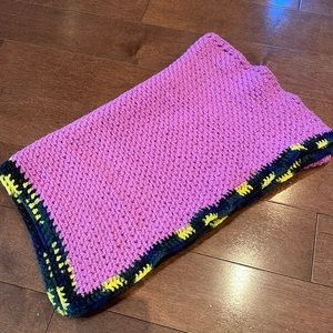 Vintage Knit Throw Blanket